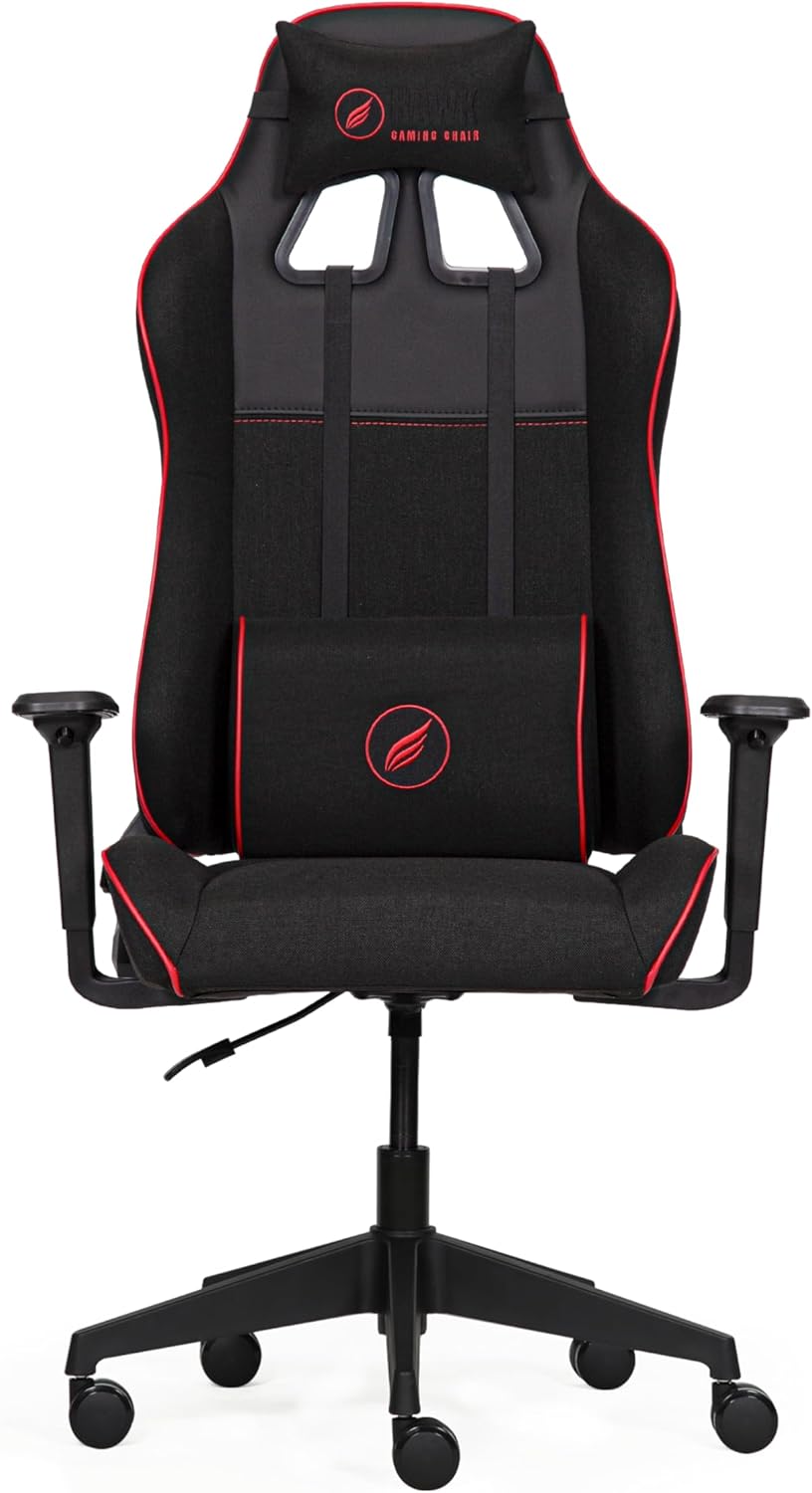 Alternative view of Hawk Gaming Chair Fab E3 Siyah Kırmızı Kumaş Oyuncu Koltuğu
