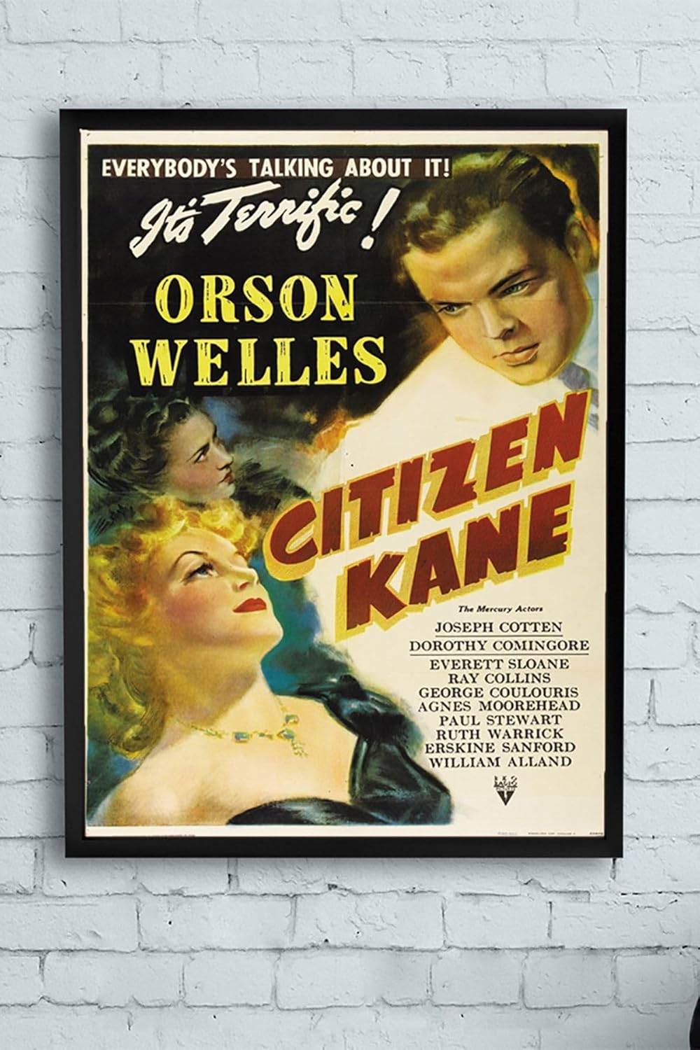 Alternative view of (pster10571) Citizen Kane-yurttaş Kane Film Afişi Çerçeveli Tablo (21x30cm)