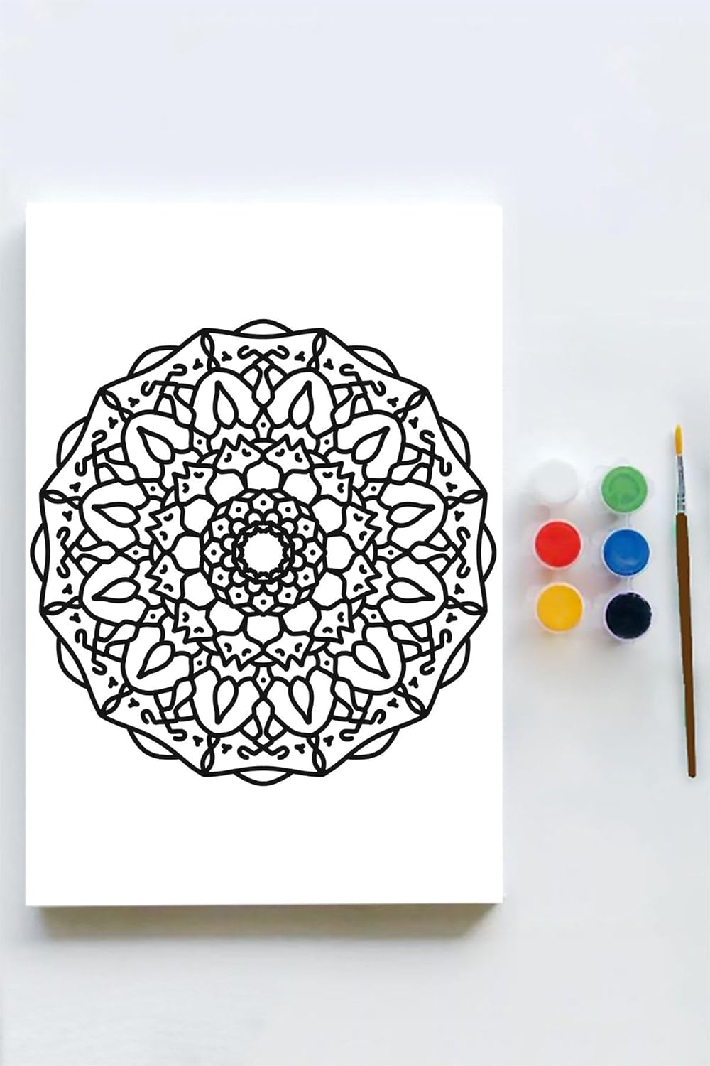 Alternative view of (pster21570) Mandala Tuval Kanvas Tablo Boyama Hobi Seti 12 (50x70cm)