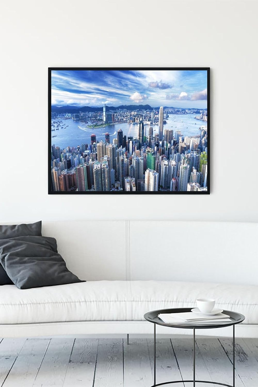 (pster11258) Hong Kong Manzara Çerçeveli Tablo (40x50cm)