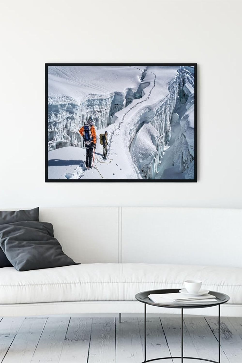 (pster10740) Karlı Dağ Manzara Çerçeveli Tablo (50x70cm)