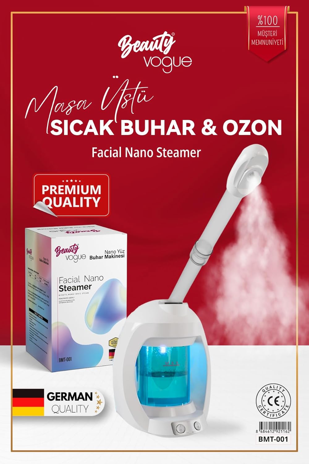 Masa Üstü Ozonlu Buhar Makinası