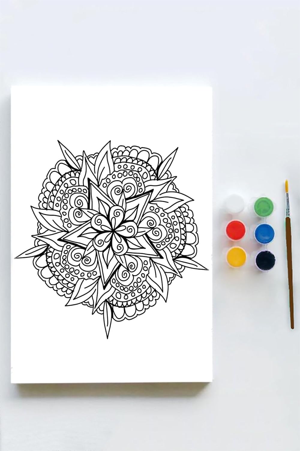Alternative view of (pster21579) Mandala Tuval Kanvas Tablo Boyama Hobi Seti 10 (40x60cm)