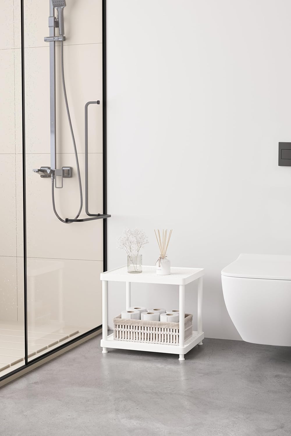 Alternative view of Beyaz 2 Katlı 33x40 Ekstra Geniş Düzenleyici Mutfak ve Banyo Rafı Sehpa