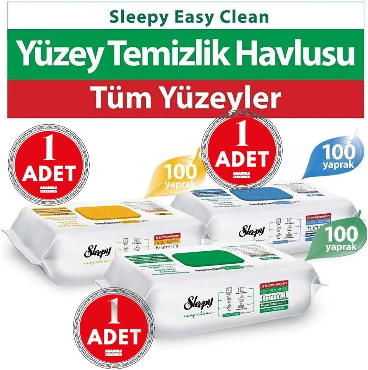 Yüzey Temizlik Beyaz Sabun, Çamaşır Sulu, Arap Sabunlu 3X100