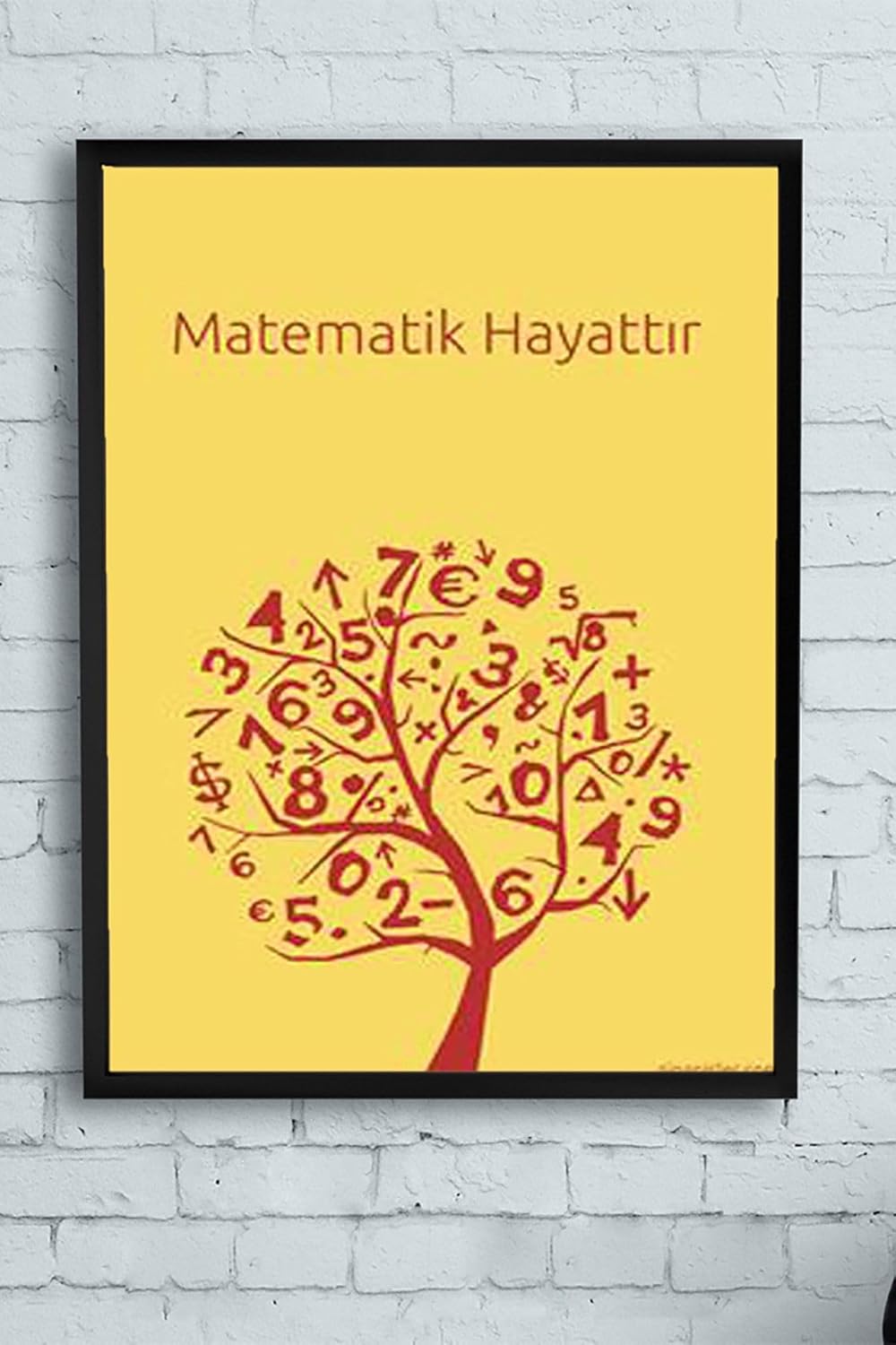 Alternative view of (pster12165) Matematik Hayattır Eğitim Çerçeveli Tablo 2 (21x30cm)