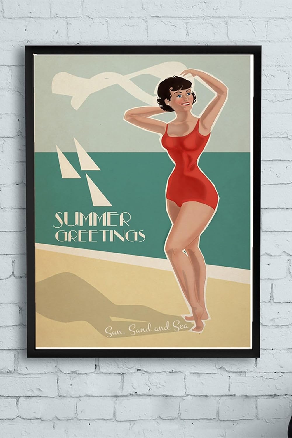 (pster13443) Summer Çerçeveli Tablo (50x70cm)