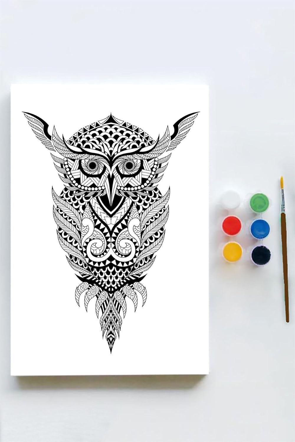 Alternative view of (pster21618) Mandala Tuval Kanvas Tablo Boyama Hobi Seti (50x70cm)