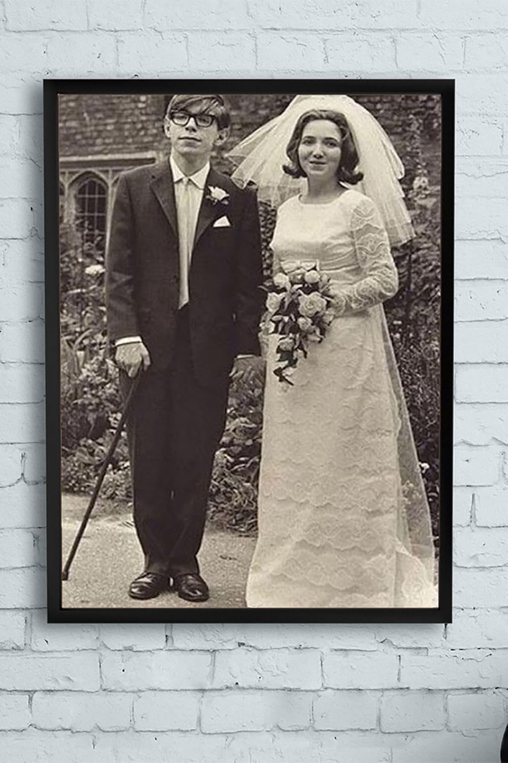 Alternative view of (pster13383) Stephen Hawking Bilimsel Çerçeveli Tablo (40x50cm)