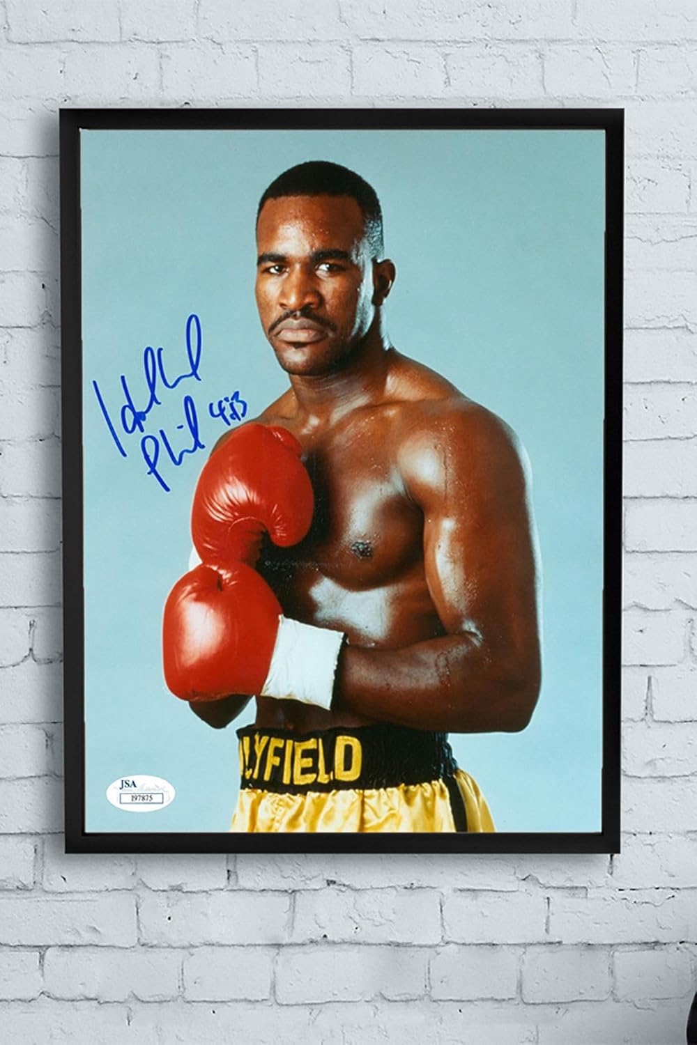 (pster10950) Evander Holyfield Dövüş Çerçeveli Tablo (30 X 40cm)