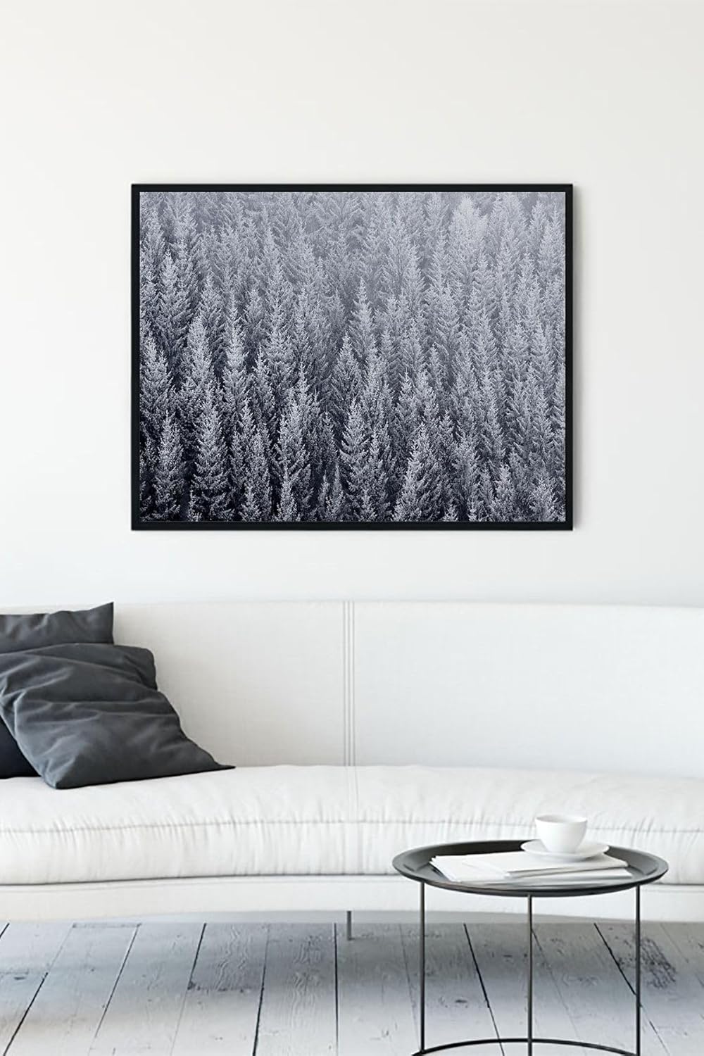 (pster12250) Kış Kar Manzara Çerçeveli Tablo 5 (50x70cm)