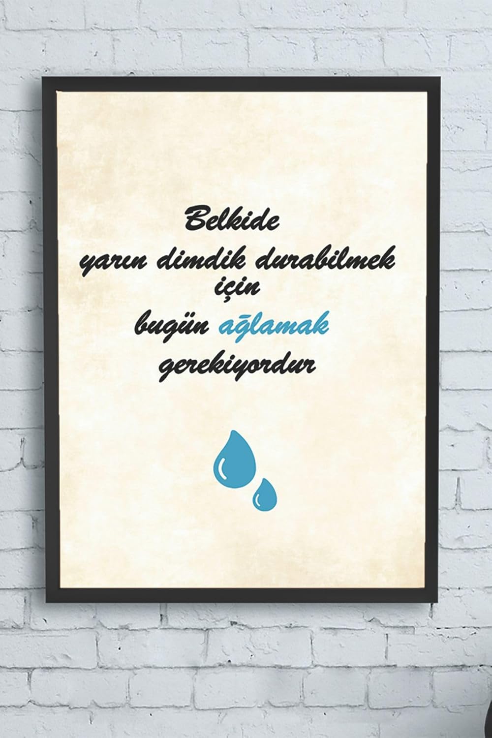Alternative view of (pster12498) Dik Dur Motivasyon Çerçeveli Tablo (50x70cm)