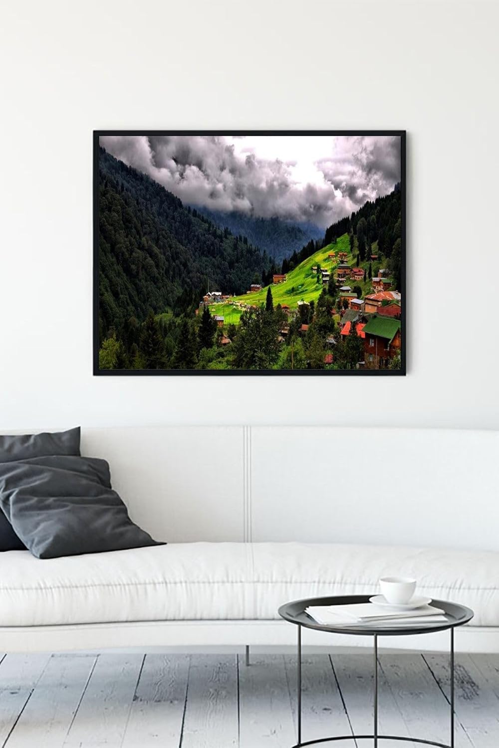 Alternative view of (pster13652) Ayder Yaylası Manzara Çerçeveli Tablo (50x70cm)