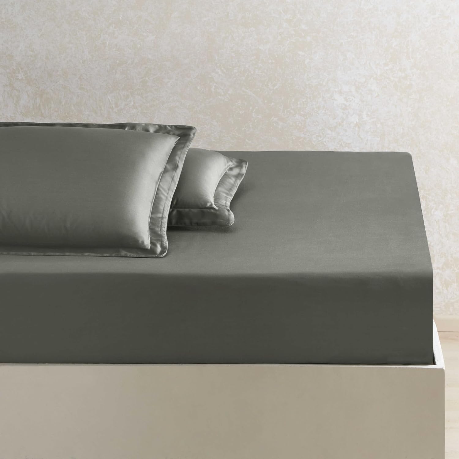 X TENCEL™ Lyocell Tek Kişilik Lastikli Çarşaf Yeşil