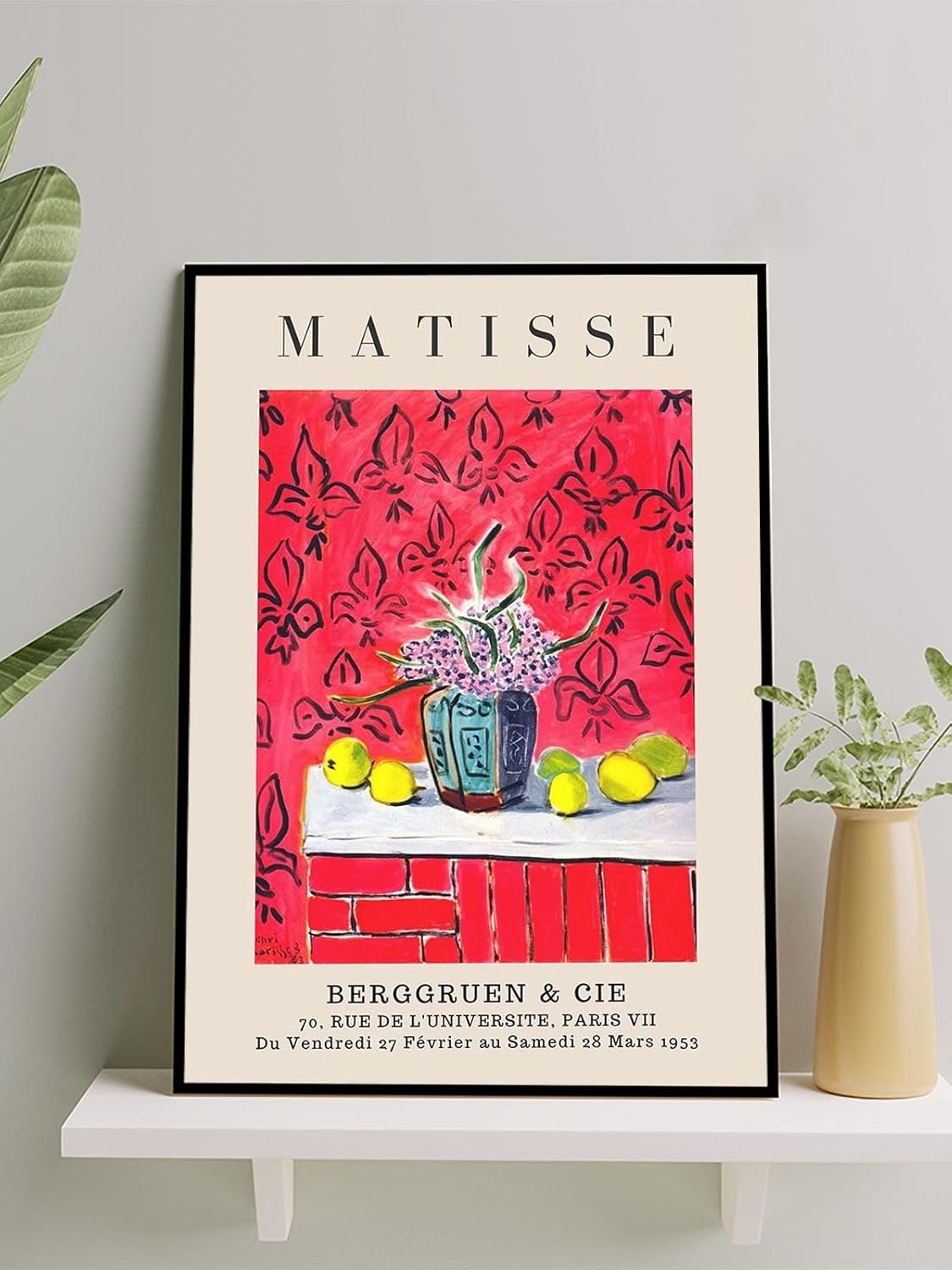 Alternative view of , Interior with Lemons, Limonlu İç Mekan, Fovizm Sanatsal Çerçeveli Tablo - Çerçeveli Poster