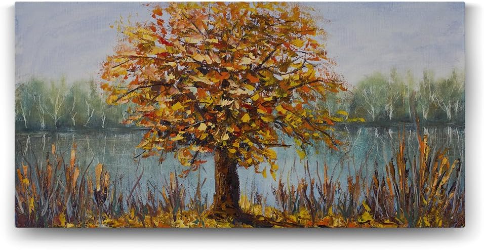 Alternative view of Sararmış Ağaç Tablosu - 140x70cm