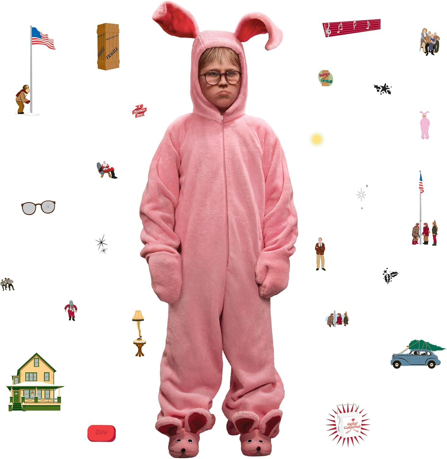 A Christmas Ralphie Suit Dev Duvar Çıkartmaları