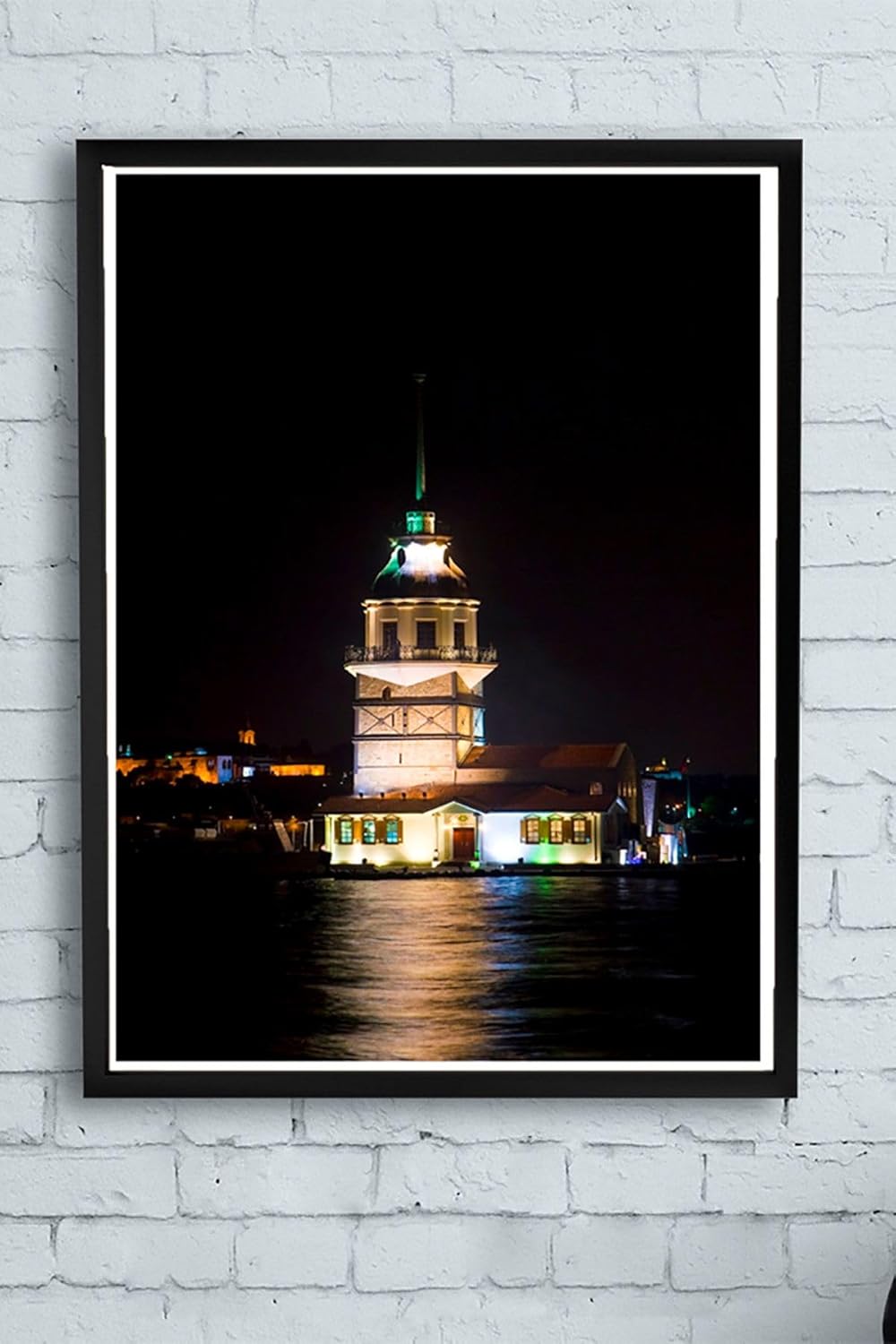(pster11669) Istanbul Kız Kulesi Manzara Çerçeveli Tablo 2 (40x50cm)