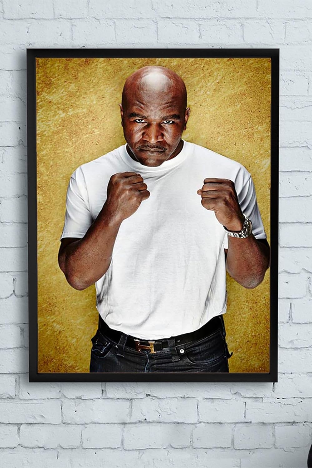 (pster10955) Evander Holyfield Dövüş Çerçeveli Tablo 2 (40x50cm)
