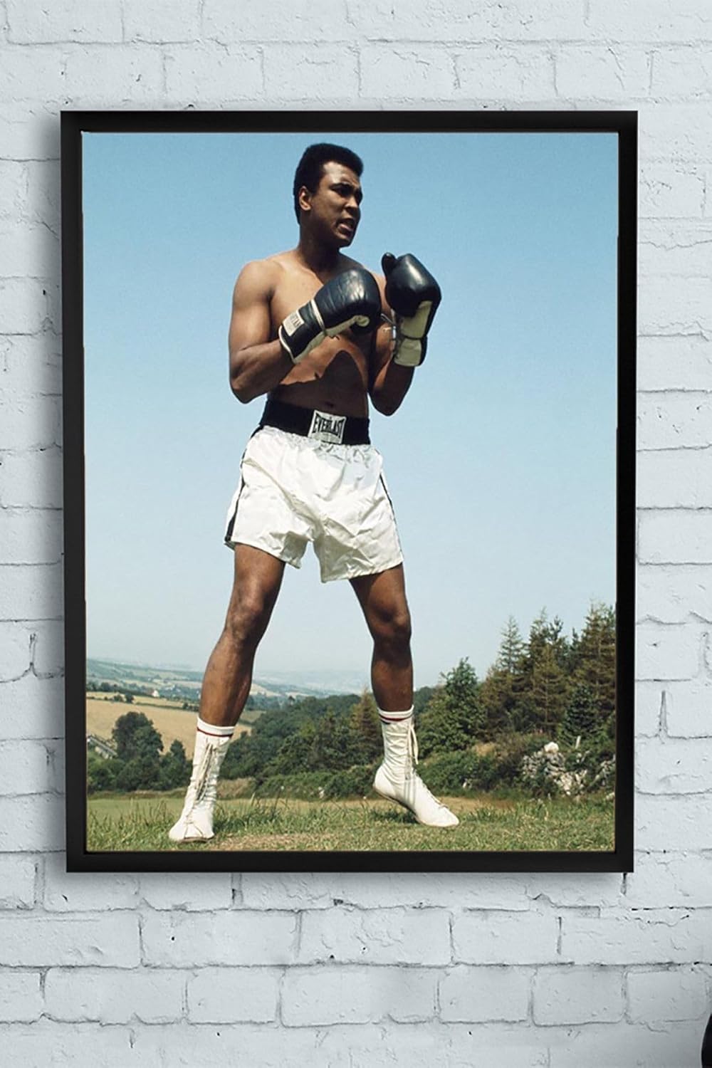 (pster12775) Muhammed Ali Dövüş Çerçeveli Tablo 2 (21x30cm)