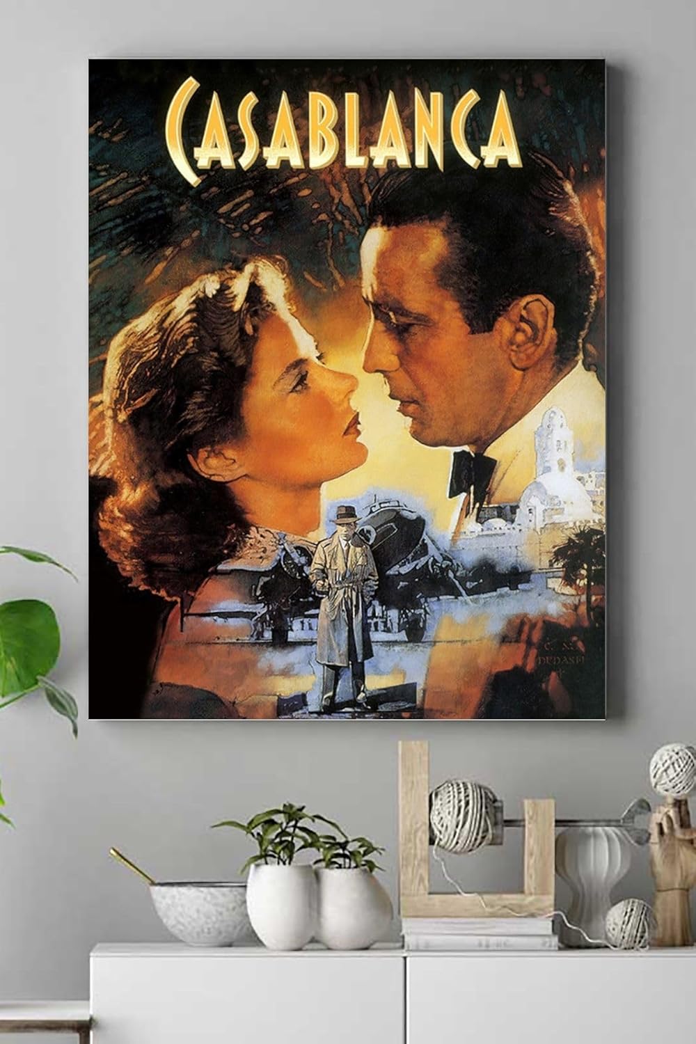 Alternative view of (pster15517) Casablanca Film Afişi Kanvas Tablo 40 x 60