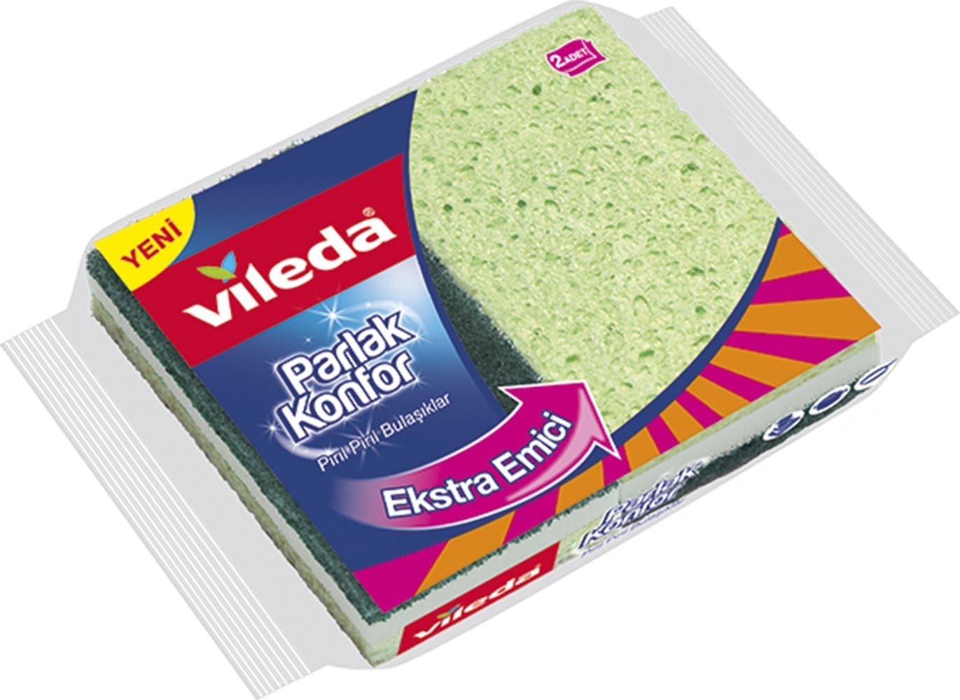 Alternative view of Konfor Düz Sünger, Ekstra Emici, 2'li Paket
