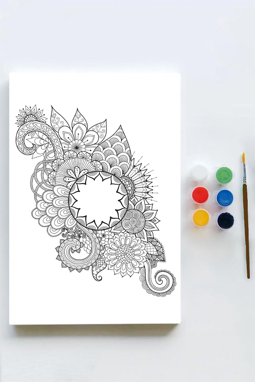 Alternative view of (pster21605) Mandala Tuval Kanvas Tablo Boyama Hobi Seti 15 (50x70cm)