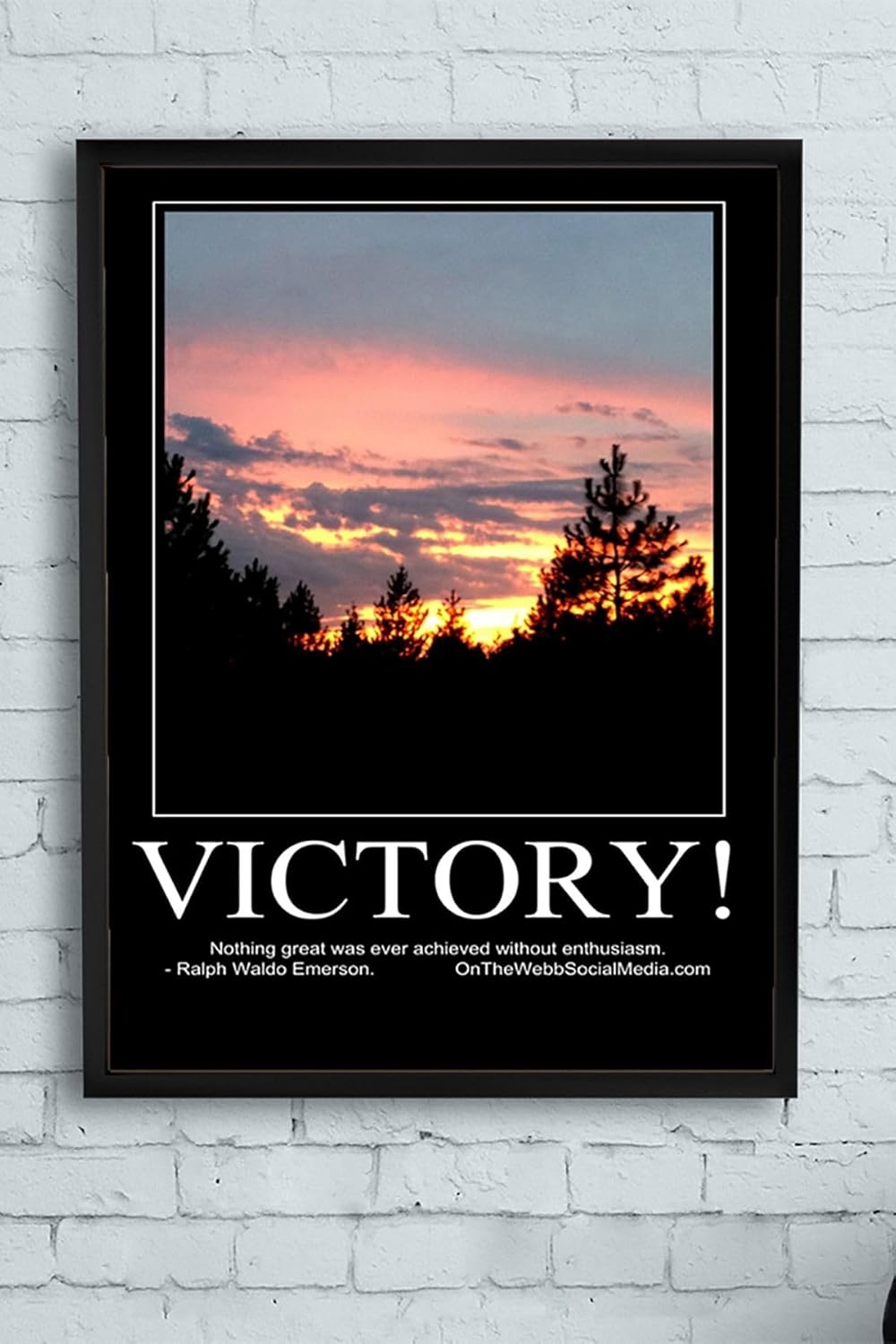 (pster13826) Victory-zafer Motivasyon Çerçeveli Tablo (50x70cm)