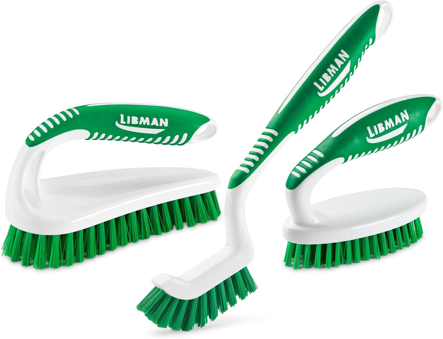 Alternative view of Libman Fırçalama Fırçası Seti - Harç,, Banyo, Mutfak için Üç Farklı Dayanıklı Fırça. Kullanımı Kolay, Zorlu Dağınıklıklar için Güçlü Lifler - ABD'de Üretilen Aile, Üniseks Parti 2406
