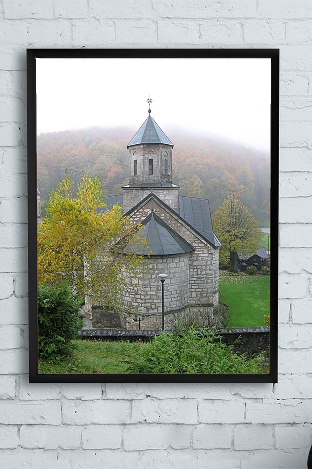 (pster12080) Manastır Kutsal Mekan Çerçeveli Tablo 2 (40x50cm)