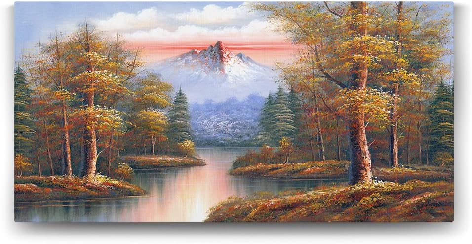 Klasik Doğa Manzara Tablosu - 120x60cm - Görsel 2