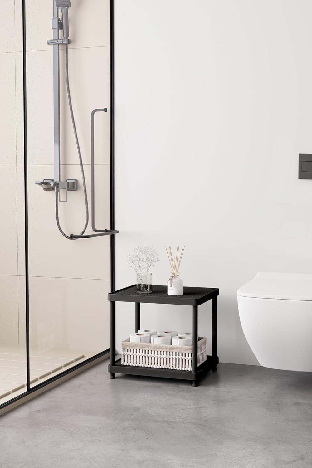 Alternative view of Siyah 2 Katlı 33x40 Ekstra Geniş Düzenleyici Mutfak ve Banyo Rafı Sehpa