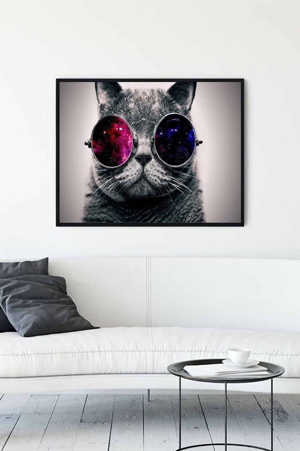 (pster11564) Kedi Eğlenceli Mizahi Çerçeveli Tablo (21x30cm)