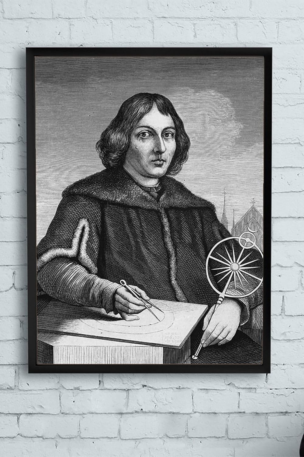 Alternative view of (pster11789) Nikolas Kopernik Bilimsel Çerçeveli Tablo 2 (40x50cm)