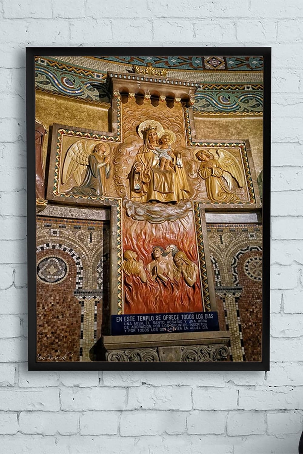 (pster11699) Kilise Duvar Görseli Çerçeveli Tablo (30 X 40cm)