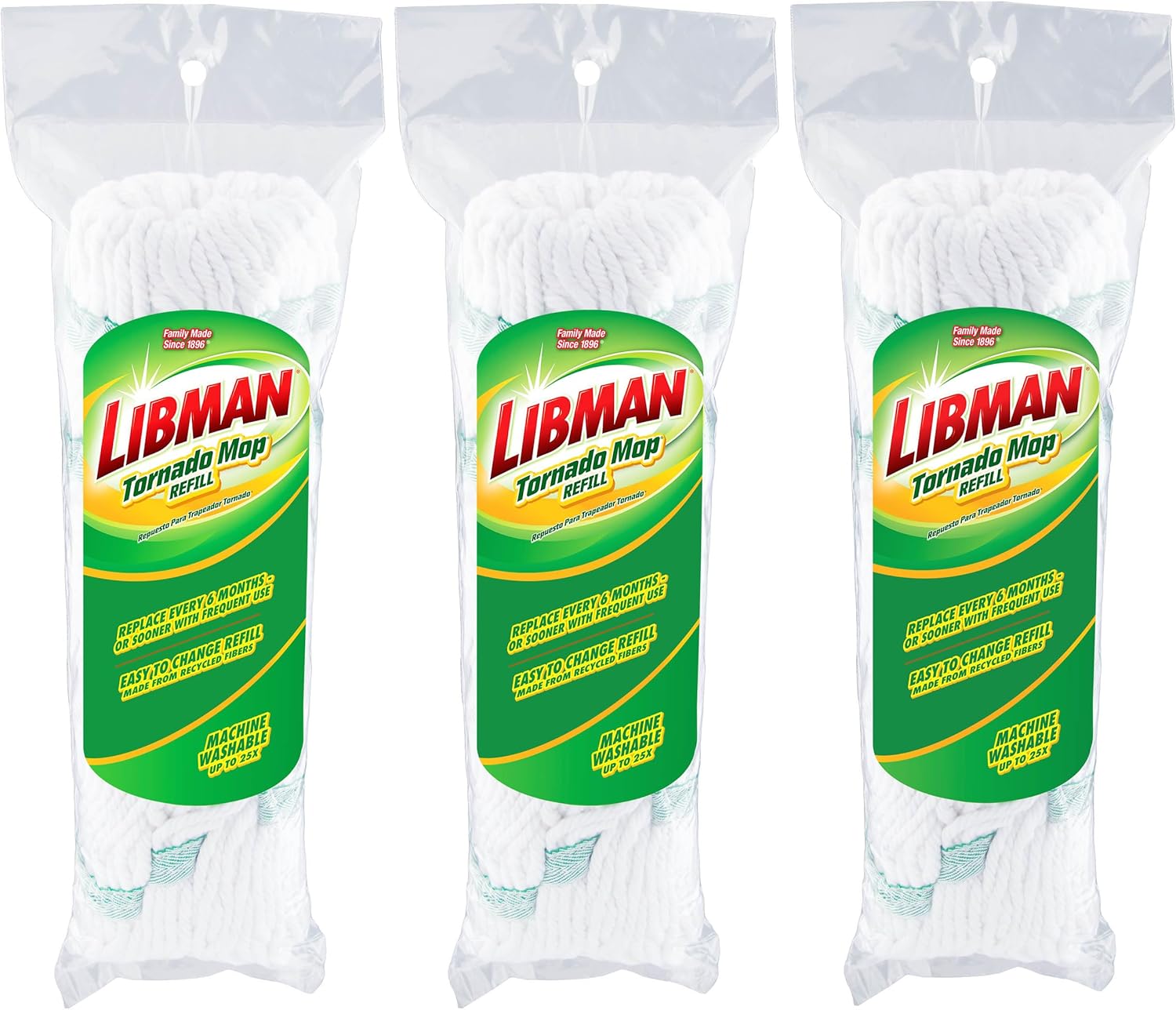 Alternative view of Libman Tornado Paspas Yedekleri | Kendinden Sıkma Paspas | Pamuk Paspas Başlığı | Bükümlü Paspas | Bükümlü Paspas Başlığının Değiştirilmesi | Makinede Yıkanabilir | 3 Kendinden Sıkmalı Paspas Başlığı