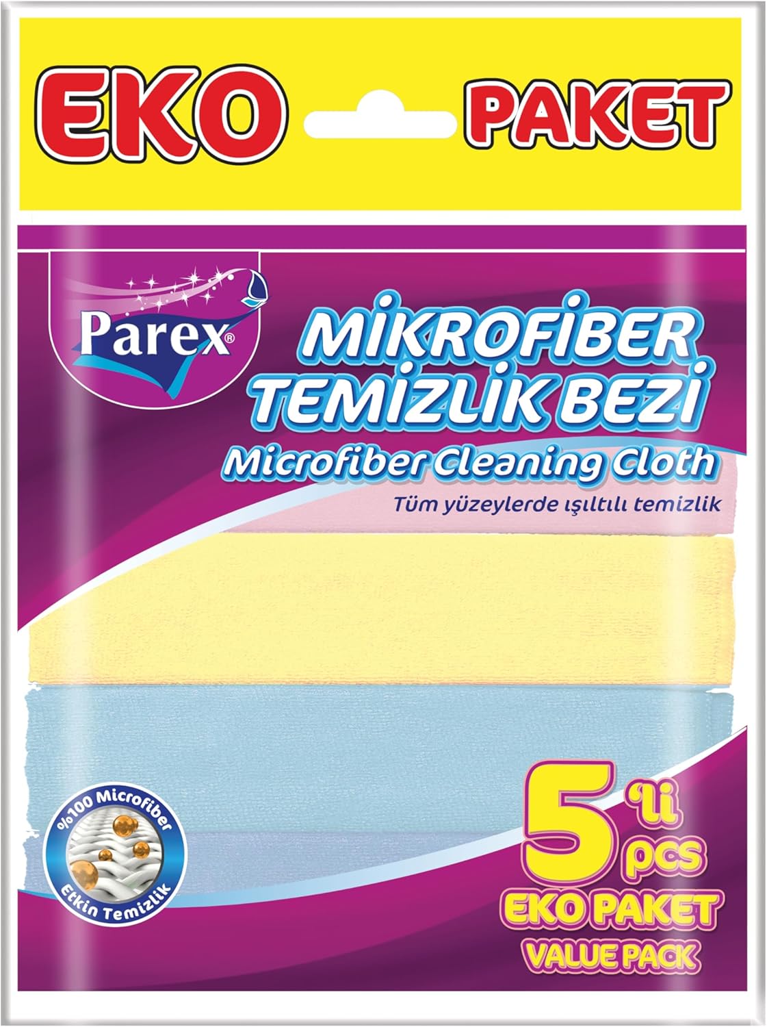 Alternative view of Mikrofiber Temizlik Bezi 5'li