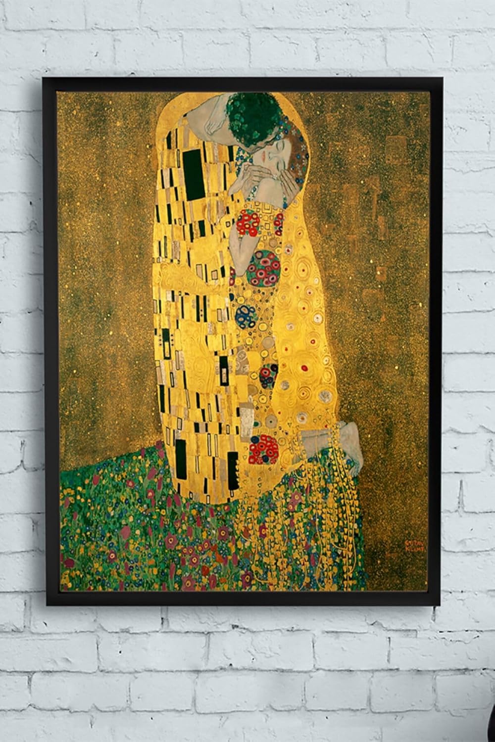 (pster11738) Klimt - The Kiss Sanatsal Çerçeveli Tablo (40x50cm)