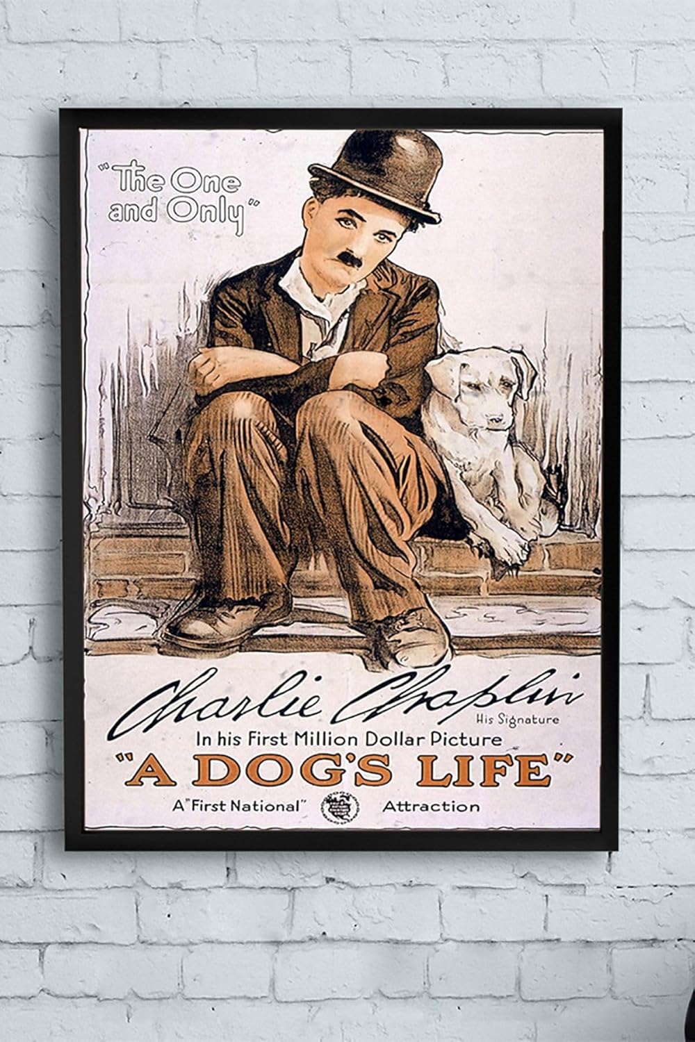 (pster10829) A Dogs Life Hayvan Çerçeveli Tablo Film Afişi (21x30cm)