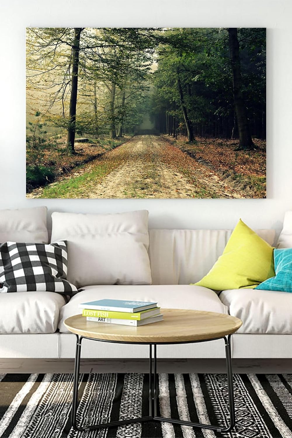 (pster15761) Ağaçlı Yol Doğa Manzara Kanvas Tablo 50 x 70