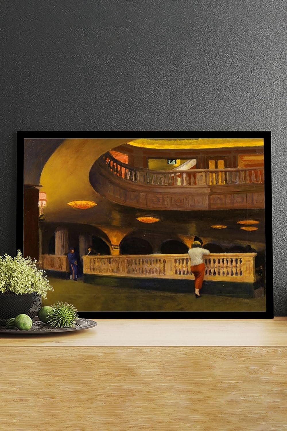 Alternative view of (pster14771) The Sheridan Theatre- Edward Hopper Sanatsal Çerçeveli Tablo 40 x 50