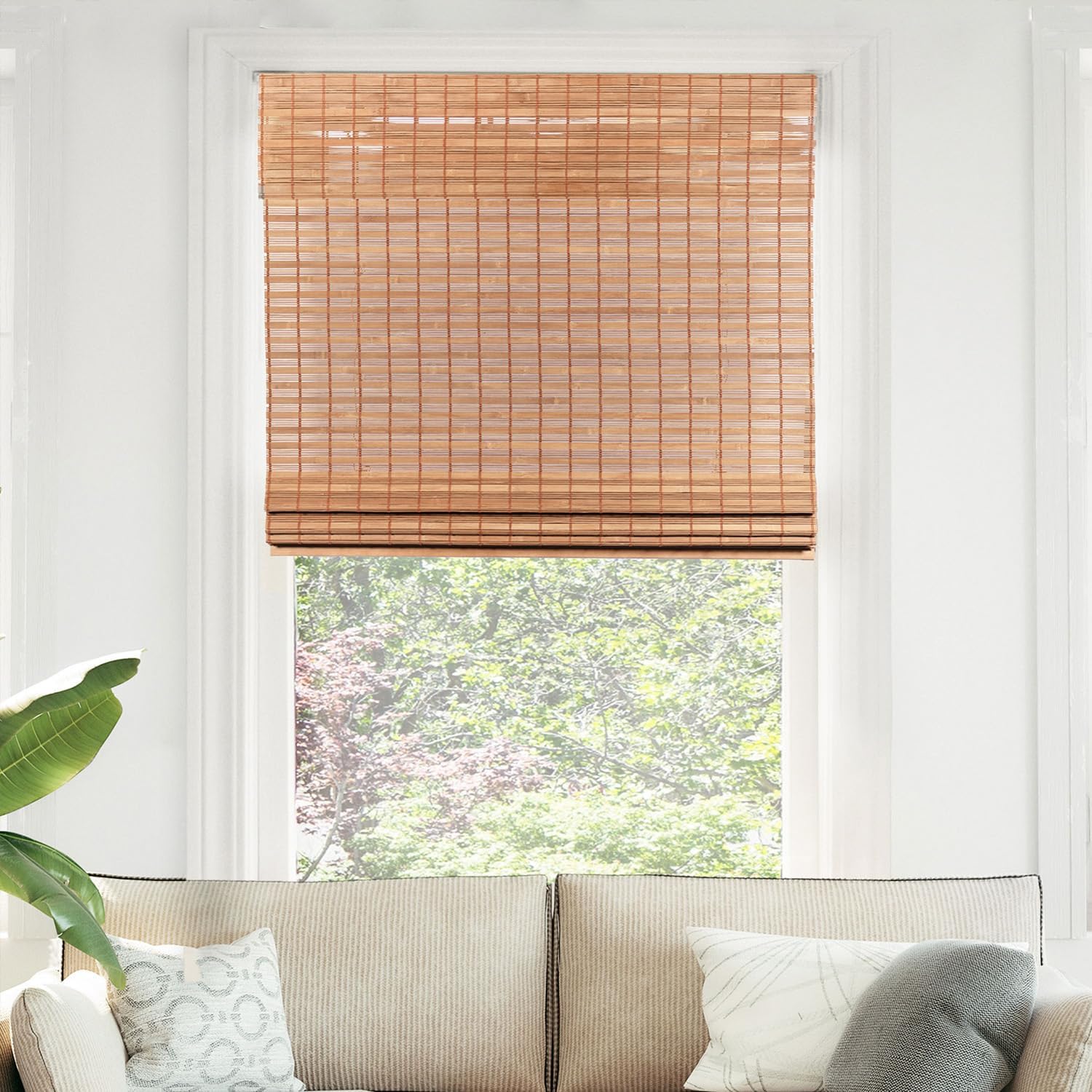 Alternative view of Bambu Jaluziler, Bambu Tonları, Pencereler için Roma Tonları, Roma Pencere Tonları, Ev için Pencere Tonları, için Bambu Tonları, Panjur ve Gölgeler, 45" G X 74" H, Sincap