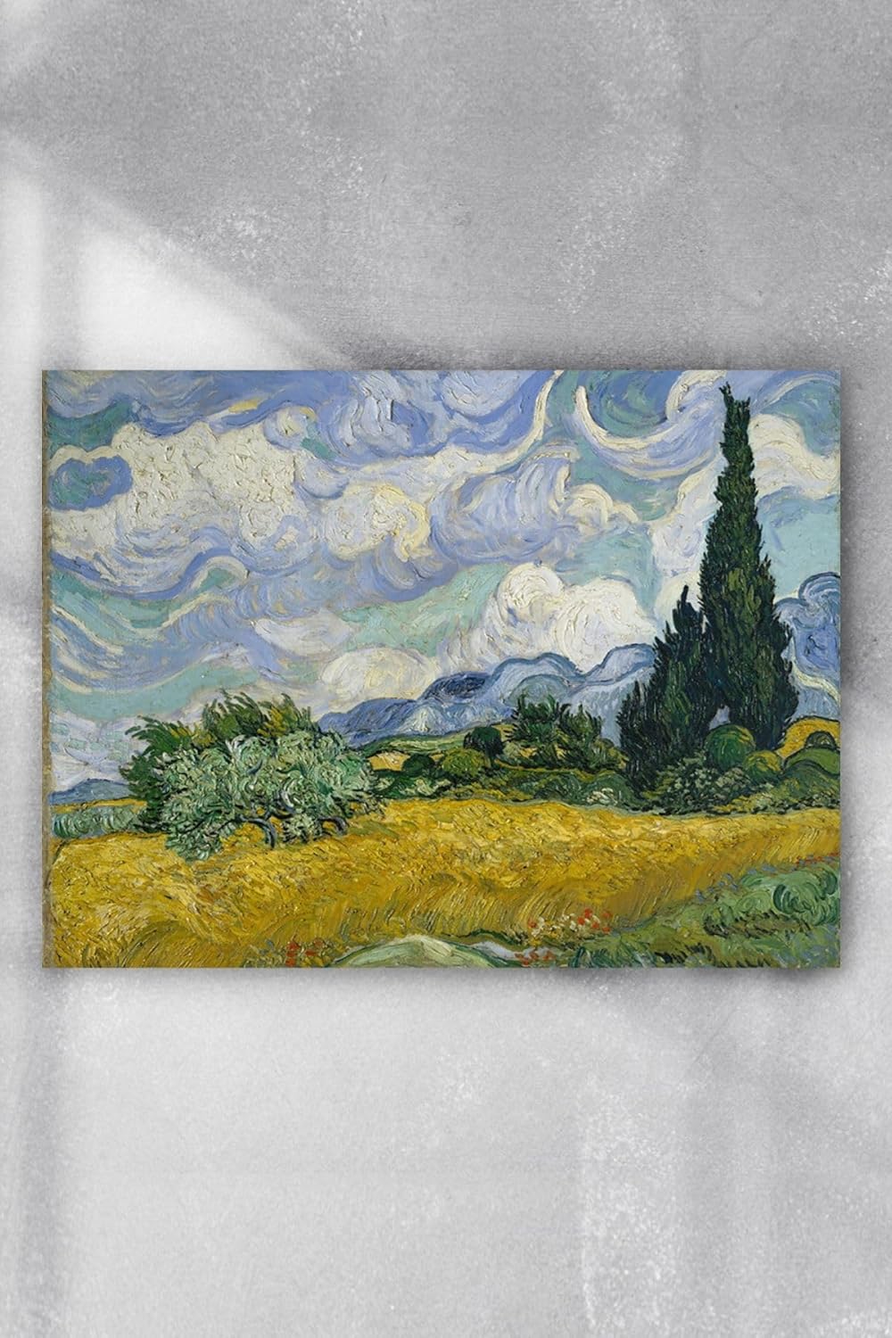 Alternative view of (pster9244) - Cypresses Sanatsal Poster (40x60cm)