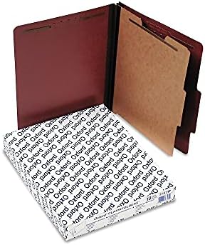 Alternative view of Baskılı Sınıflandırma Dosyası, 1 Bölücü, 5 cm Gömme Bağlantılı, A4 Boy, Kırmızı, 10'lu Paket