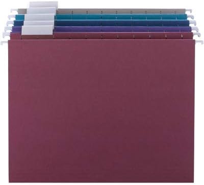 Alternative view of 4 x askılı file Folder with Tab, 1/5-Cut Adjustable Tab, size, çeşitli Jewel Tone Colors, 25 Box (64056) by