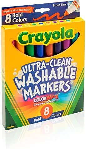 Ultra-Clean Max Broad Washable Markers- Colors 8/Pkg -58-7832