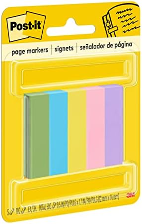 Alternative view of page i aretleri, be Assorted Ultra Colors, 5 PADS of 100 Strips/Paket