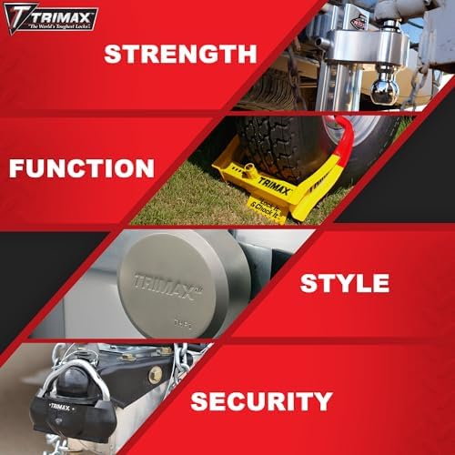 Trimax Trimaflex yuvarlak anahtarlı yedek kablo kilidi, 91 x 12 mm, ST30, kart ambalajı, siyah/krom, 1 paket