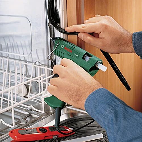 and PKP 18 E Elektrikli Tutkal Tabancası, 200 V, Tutkal Çubuğu 1 Adet Ekstra Uzun Nozül, Yeşil