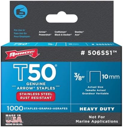 Staples Box 1000 - Stainless Steel 3/8in